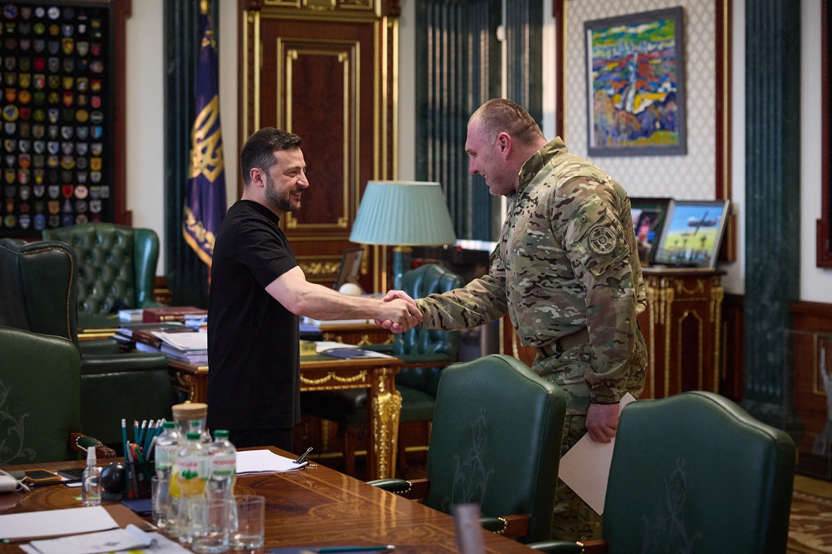 Ο πρόεδρος της Ουκρανίας με τον επικεφαλής της Υπηρεσίας Ασφαλείας της Ουκρανίας Maliuk